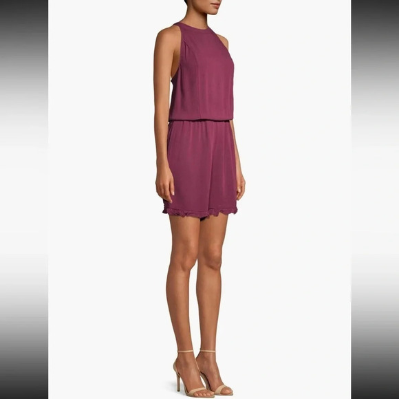 Mossimo • Black Cherry Woven Romper - Picture 3 of 12